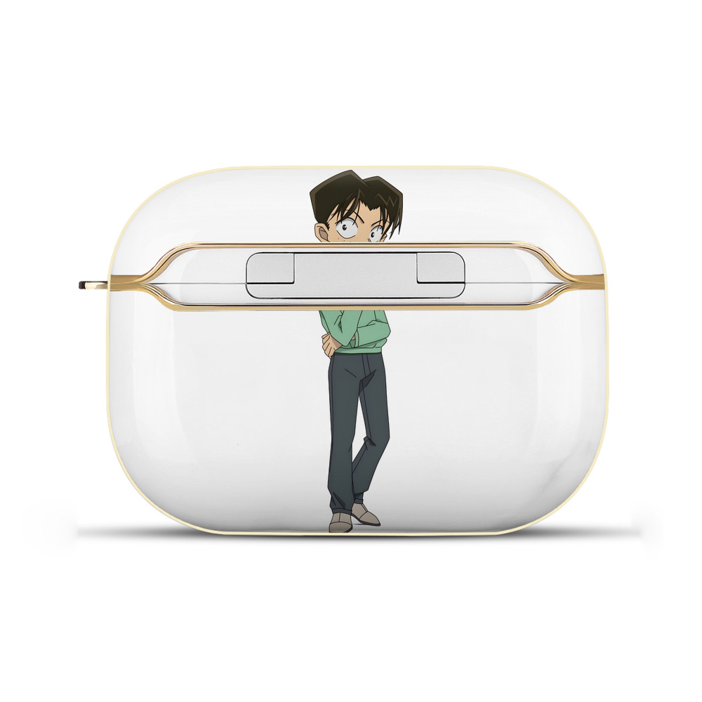 （画像用） 名探偵コナン 円谷 光彦 つぶらや みつひこ Detective Conan Mitch Tennyson 【AirPods Pro用】ハードシェル保護ケース｜耐衝撃・防指紋・カラビナ付き商品仕様