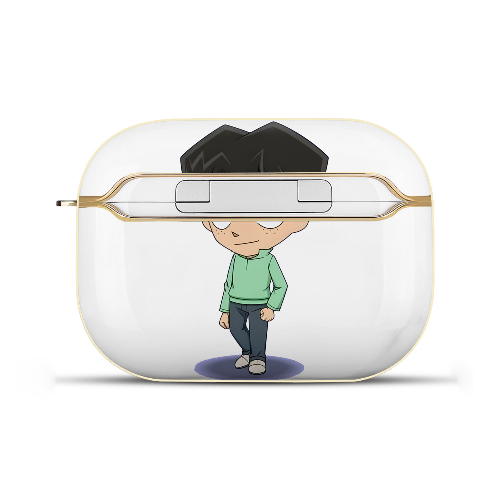 （画像用） 名探偵コナン 円谷 光彦 つぶらや みつひこ Detective Conan Mitch Tennyson 【AirPods Pro用】ハードシェル保護ケース｜耐衝撃・防指紋・カラビナ付き商品仕様