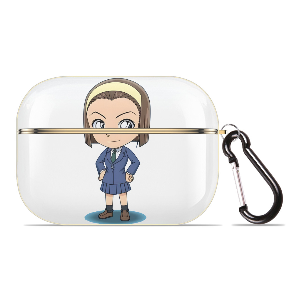 （画像用） 名探偵コナン 吉田 歩美 よしだ あゆみ Detective Conan my Yeager 【AirPods Pro用】ハードシェル保護ケース｜耐衝撃・防指紋・カラビナ付き商品仕様