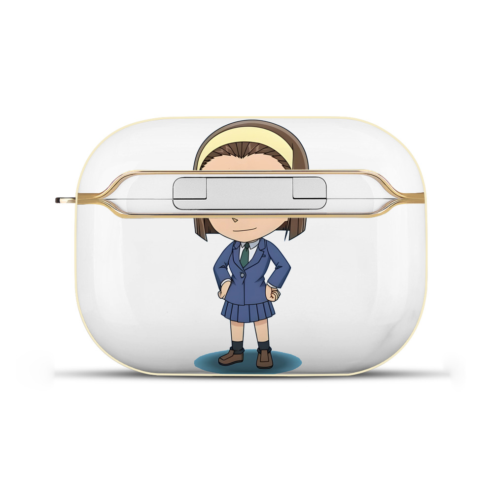 （画像用） 名探偵コナン 吉田 歩美 よしだ あゆみ Detective Conan my Yeager 【AirPods Pro用】ハードシェル保護ケース｜耐衝撃・防指紋・カラビナ付き商品仕様
