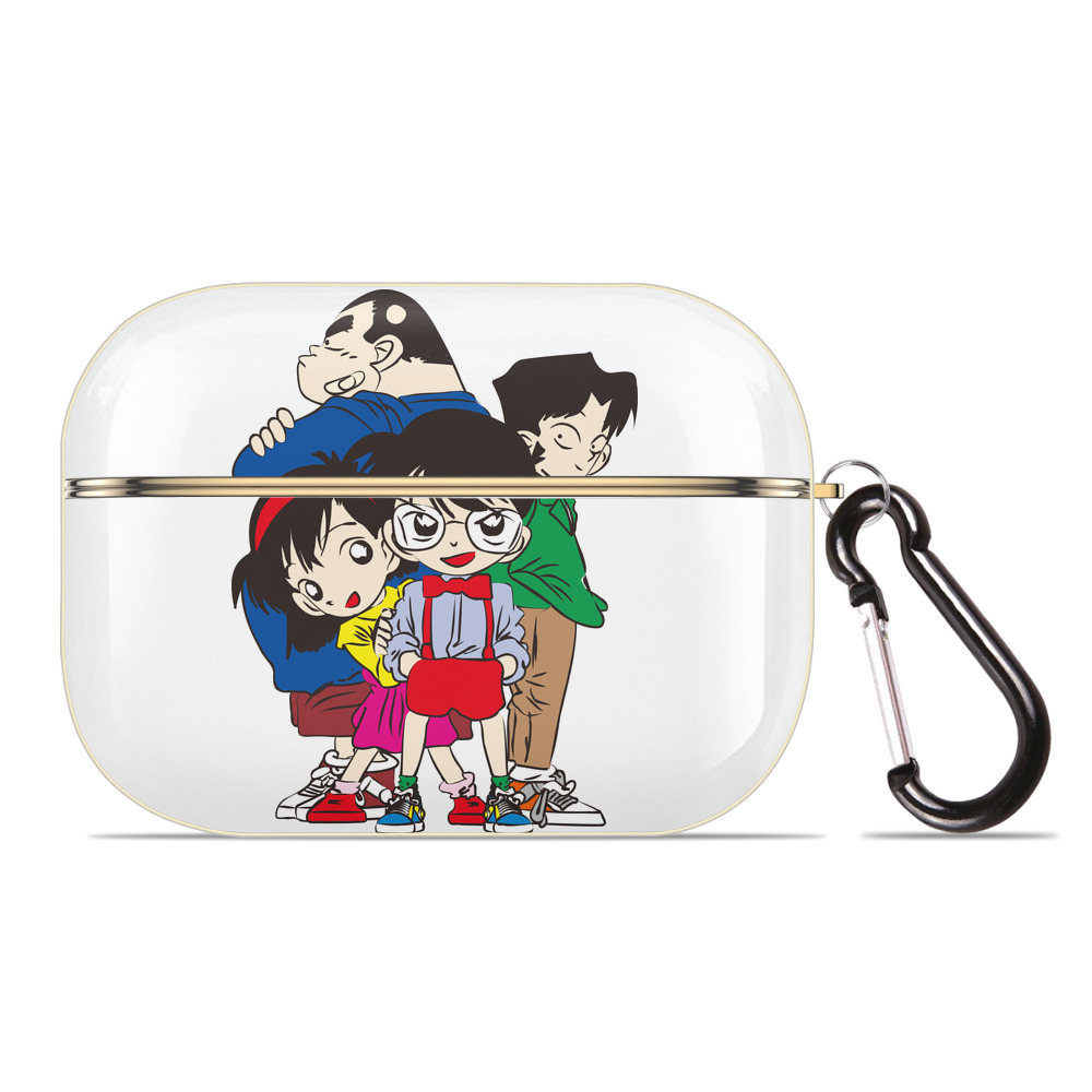（画像用） 名探偵コナン Detective Conan 【AirPods Pro用】ハードシェル保護ケース｜耐衝撃・防指紋・カラビナ付き商品仕様