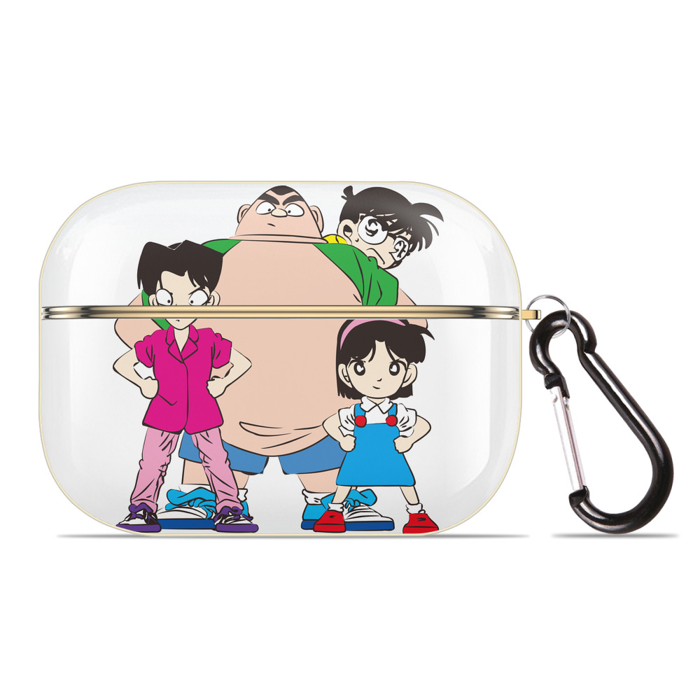 （画像用） 名探偵コナン Detective Conan 【AirPods Pro用】ハードシェル保護ケース｜耐衝撃・防指紋・カラビナ付き商品仕様
