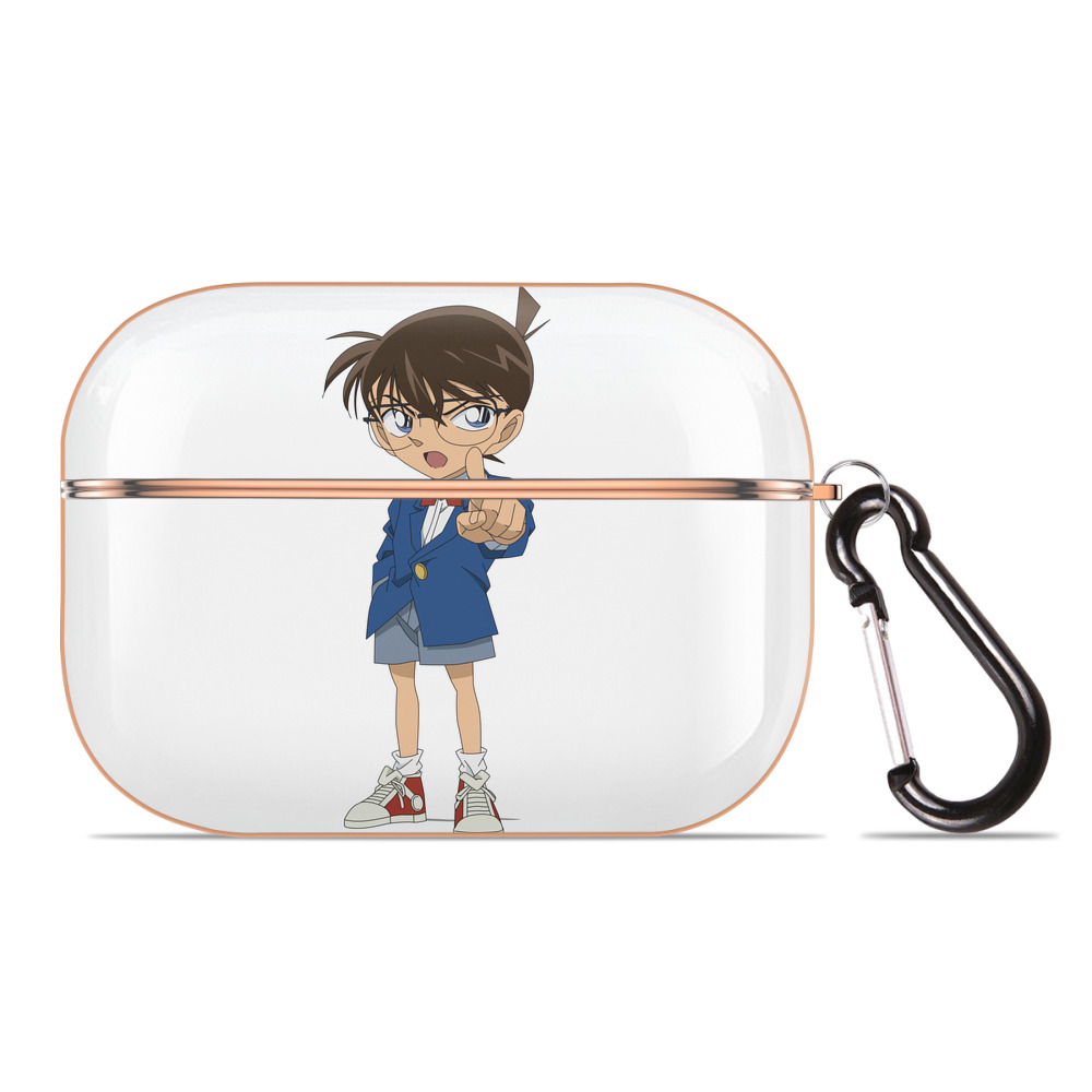 （画像用） 名探偵コナン 江戸川 コナン Detective Conan Conan Edogawa 【AirPods Pro用】ハードシェル保護ケース｜耐衝撃・防指紋・カラビナ付き商品仕様