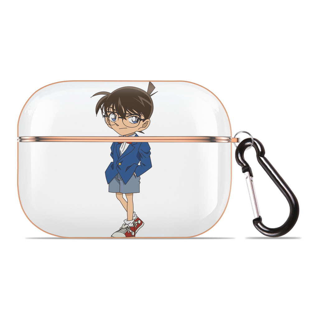 （画像用） 名探偵コナン 江戸川 コナン Detective Conan Conan Edogawa 【AirPods Pro用】ハードシェル保護ケース｜耐衝撃・防指紋・カラビナ付き商品仕様