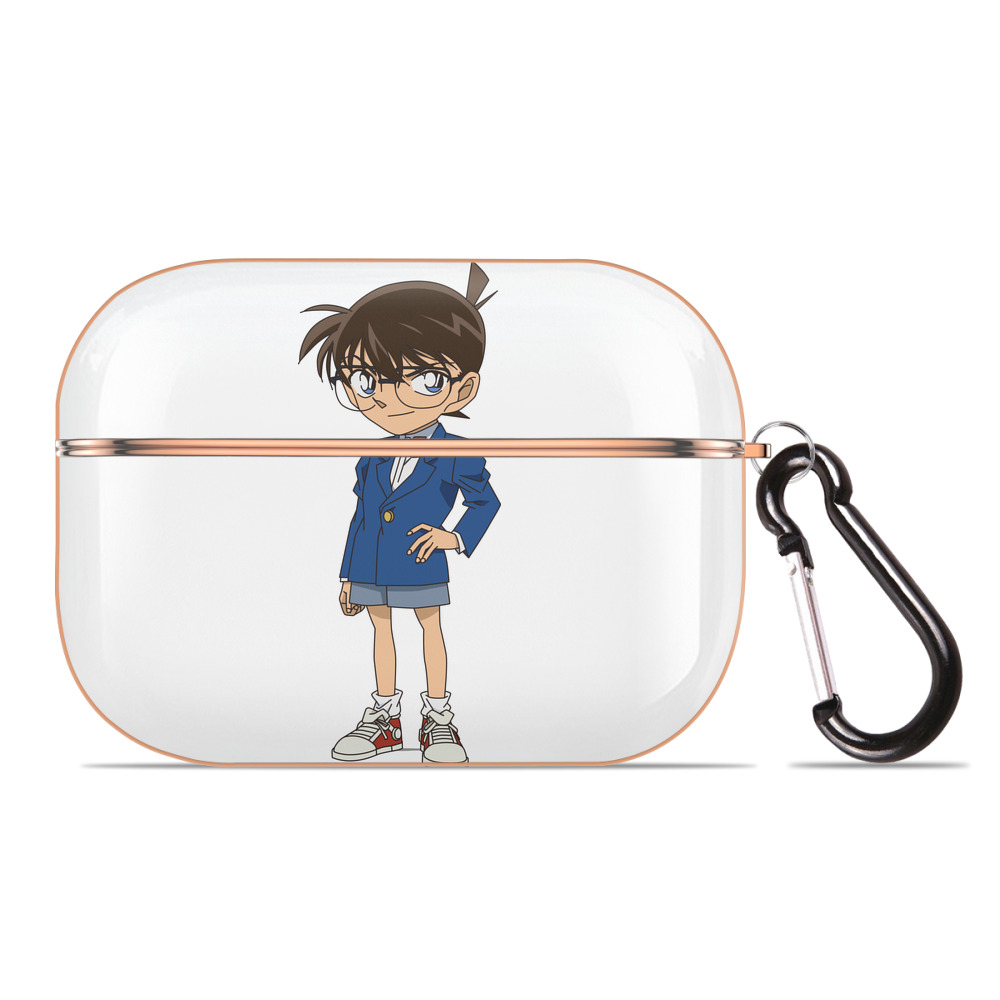 （画像用） 名探偵コナン 江戸川 コナン Detective Conan Conan Edogawa 【AirPods Pro用】ハードシェル保護ケース｜耐衝撃・防指紋・カラビナ付き商品仕様