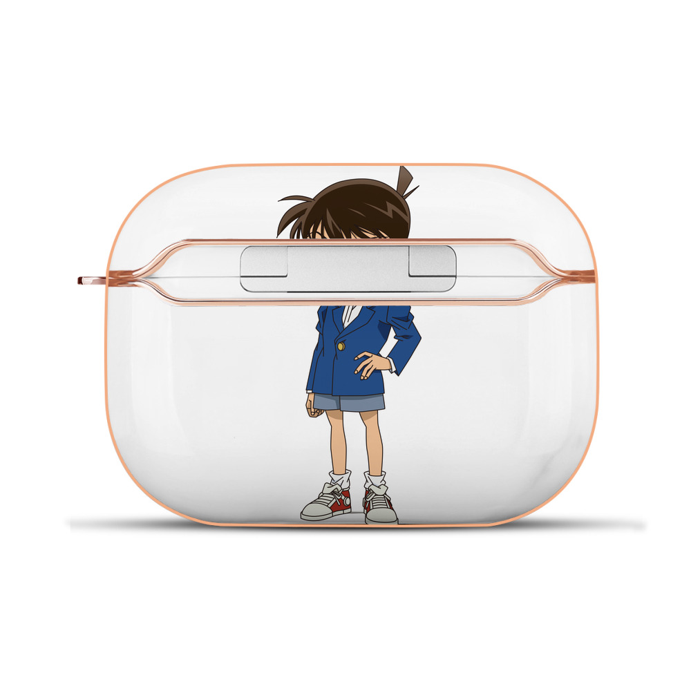 （画像用） 名探偵コナン 江戸川 コナン Detective Conan Conan Edogawa 【AirPods Pro用】ハードシェル保護ケース｜耐衝撃・防指紋・カラビナ付き商品仕様