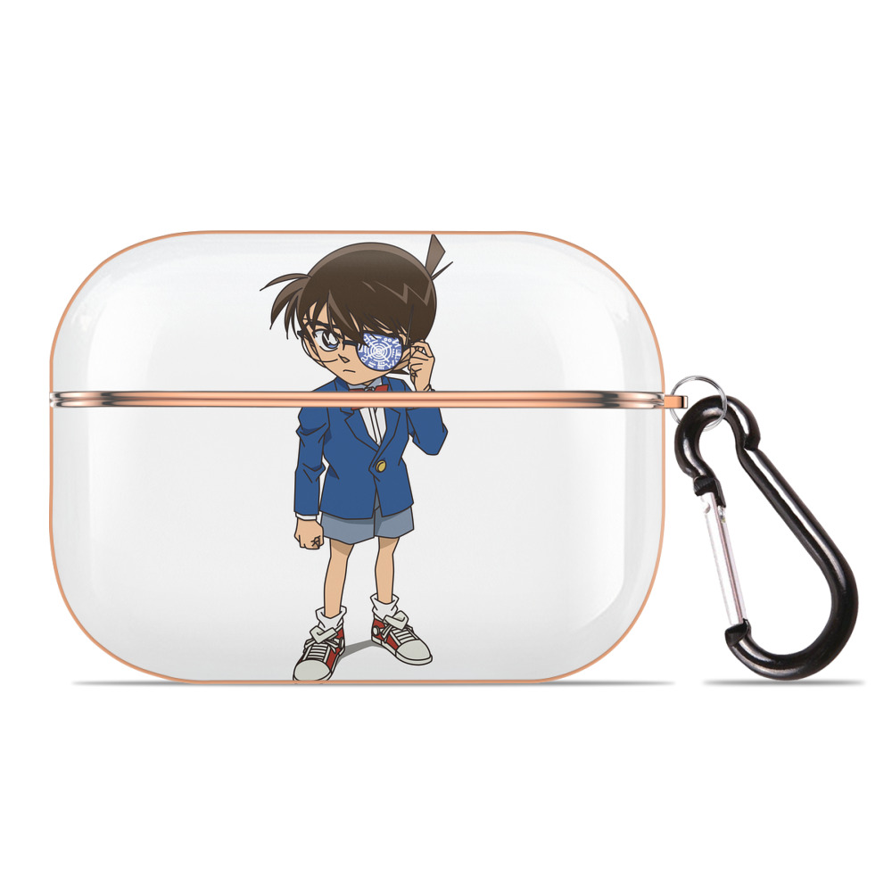 （画像用） 名探偵コナン 江戸川 コナン Detective Conan Conan Edogawa 【AirPods Pro用】ハードシェル保護ケース｜耐衝撃・防指紋・カラビナ付き商品仕様