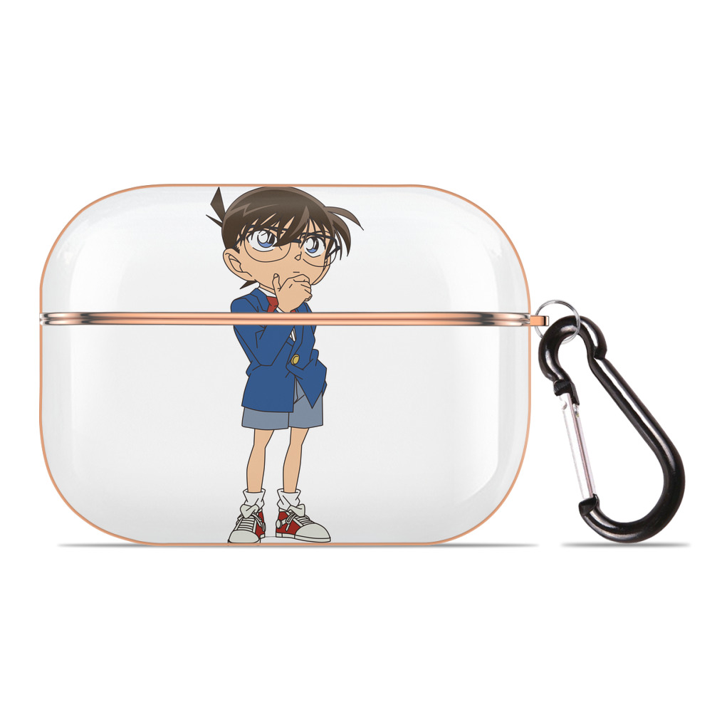 （画像用） 名探偵コナン 江戸川 コナン Detective Conan Conan Edogawa 【AirPods Pro用】ハードシェル保護ケース｜耐衝撃・防指紋・カラビナ付き商品仕様