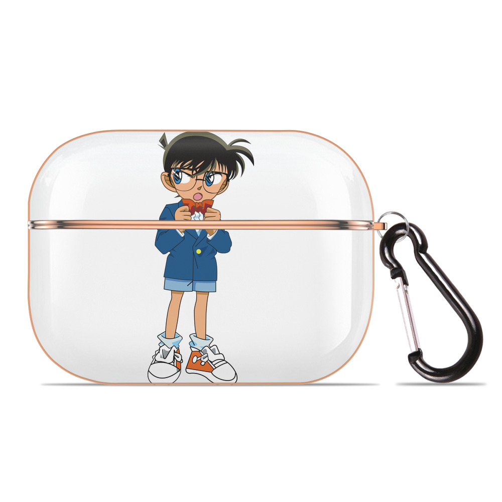 （画像用） 名探偵コナン 江戸川 コナン Detective Conan Conan Edogawa 【AirPods Pro用】ハードシェル保護ケース｜耐衝撃・防指紋・カラビナ付き商品仕様