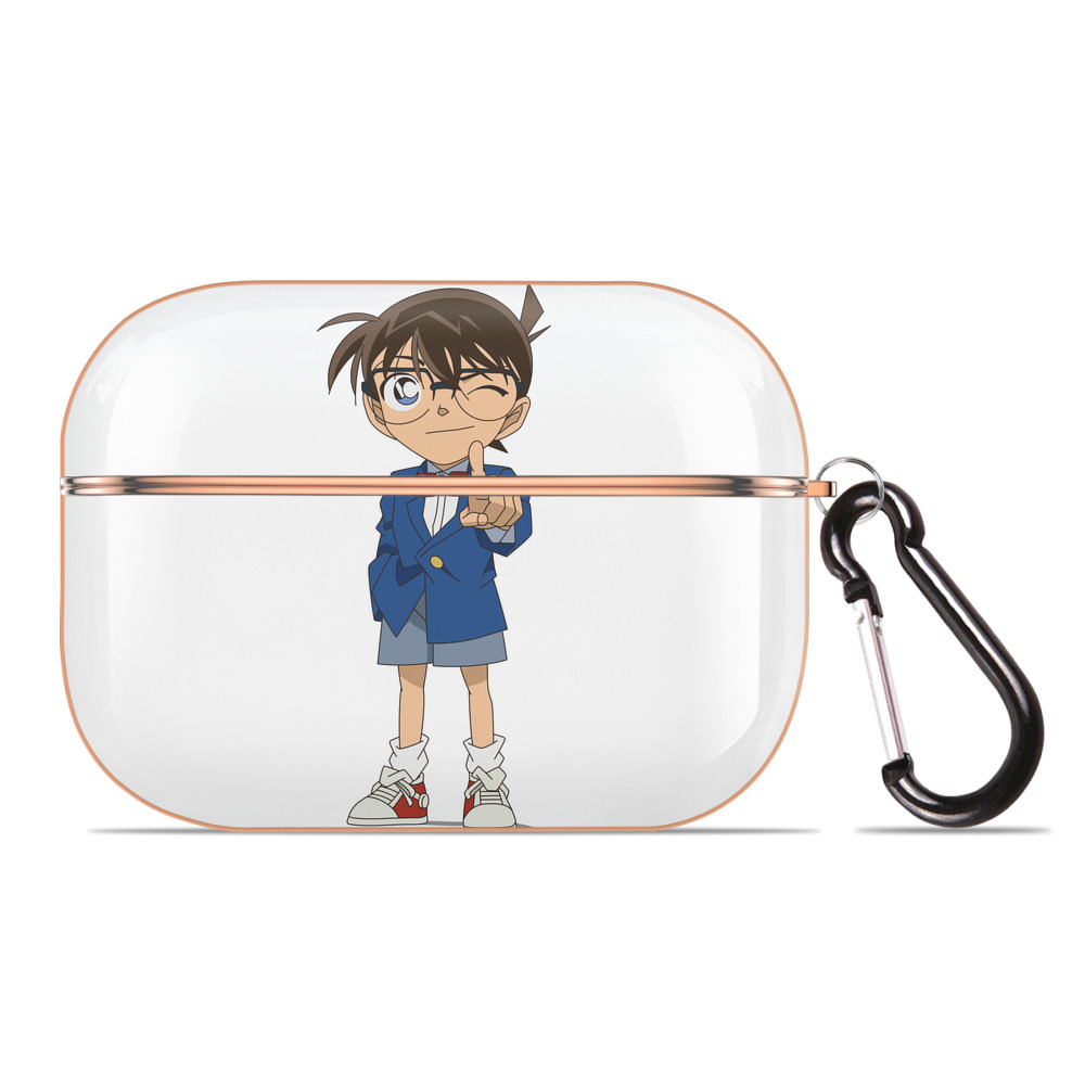 （画像用） 名探偵コナン 江戸川 コナン Detective Conan Conan Edogawa 【AirPods Pro用】ハードシェル保護ケース｜耐衝撃・防指紋・カラビナ付き商品仕様