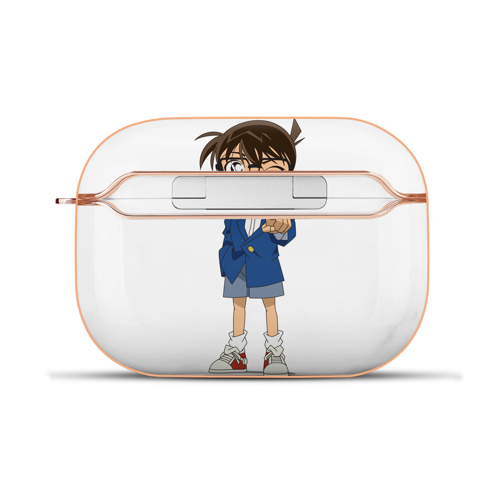 （画像用） 名探偵コナン 江戸川 コナン Detective Conan Conan Edogawa 【AirPods Pro用】ハードシェル保護ケース｜耐衝撃・防指紋・カラビナ付き商品仕様