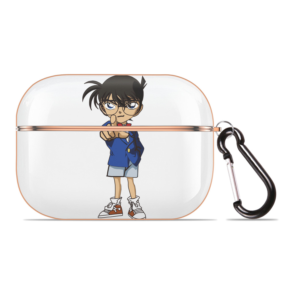 （画像用） 名探偵コナン 江戸川 コナン Detective Conan Conan Edogawa 【AirPods Pro用】ハードシェル保護ケース｜耐衝撃・防指紋・カラビナ付き商品仕様