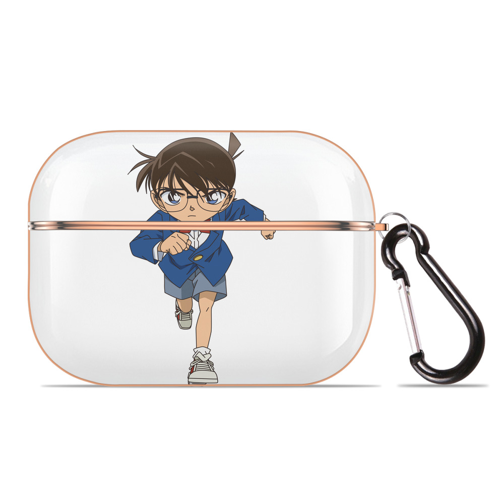 （画像用） 名探偵コナン 江戸川 コナン Detective Conan Conan Edogawa 【AirPods Pro用】ハードシェル保護ケース｜耐衝撃・防指紋・カラビナ付き商品仕様
