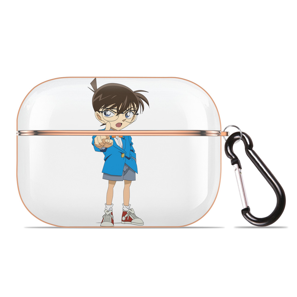 （画像用） 名探偵コナン 江戸川 コナン Detective Conan Conan Edogawa 【AirPods Pro用】ハードシェル保護ケース｜耐衝撃・防指紋・カラビナ付き商品仕様