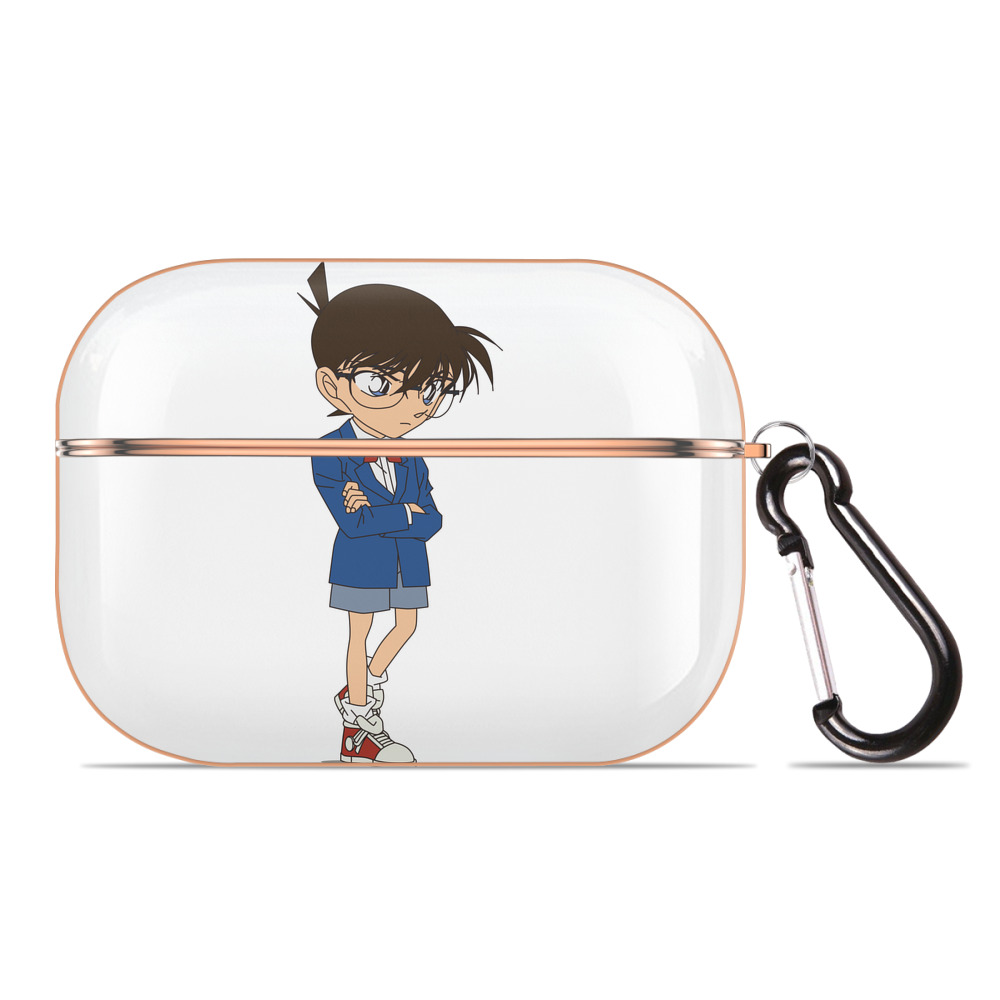 （画像用） 名探偵コナン 江戸川 コナン Detective Conan Conan Edogawa 【AirPods Pro用】ハードシェル保護ケース｜耐衝撃・防指紋・カラビナ付き商品仕様