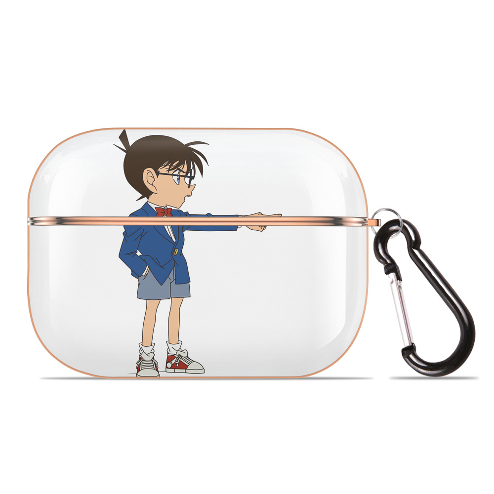 （画像用） 名探偵コナン 江戸川 コナン Detective Conan Conan Edogawa 【AirPods Pro用】ハードシェル保護ケース｜耐衝撃・防指紋・カラビナ付き商品仕様