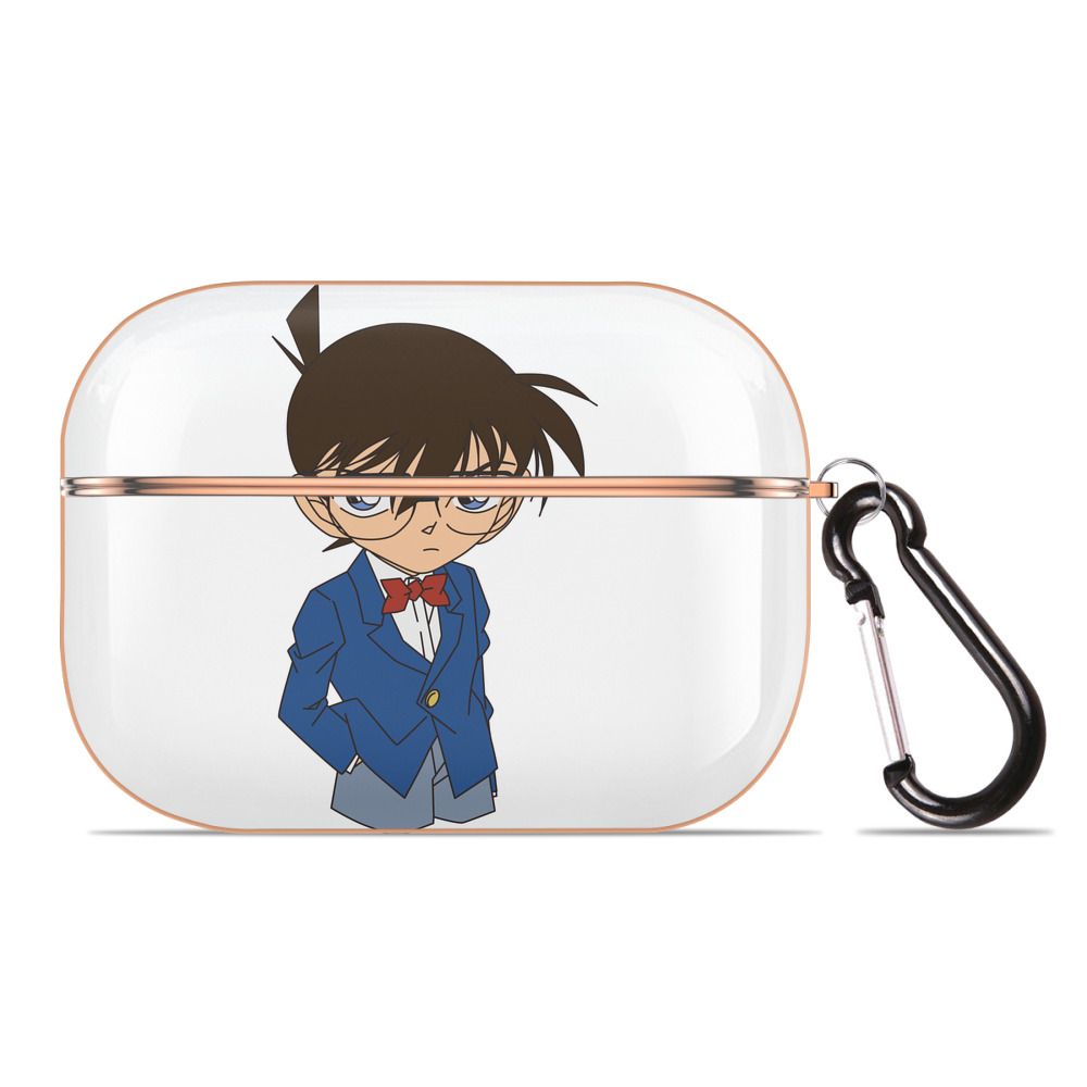 （画像用） 名探偵コナン 江戸川 コナン Detective Conan Conan Edogawa 【AirPods Pro用】ハードシェル保護ケース｜耐衝撃・防指紋・カラビナ付き商品仕様