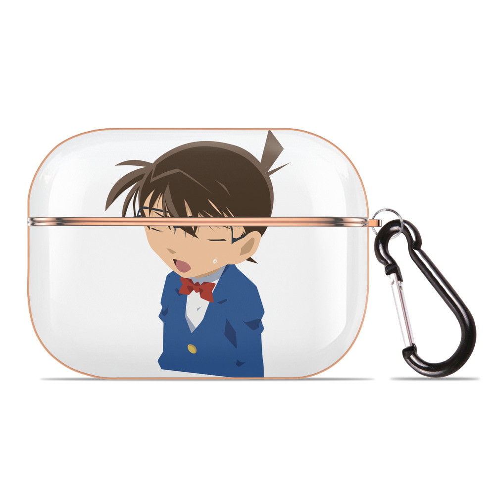 （画像用） 名探偵コナン 江戸川 コナン Detective Conan Conan Edogawa 【AirPods Pro用】ハードシェル保護ケース｜耐衝撃・防指紋・カラビナ付き商品仕様