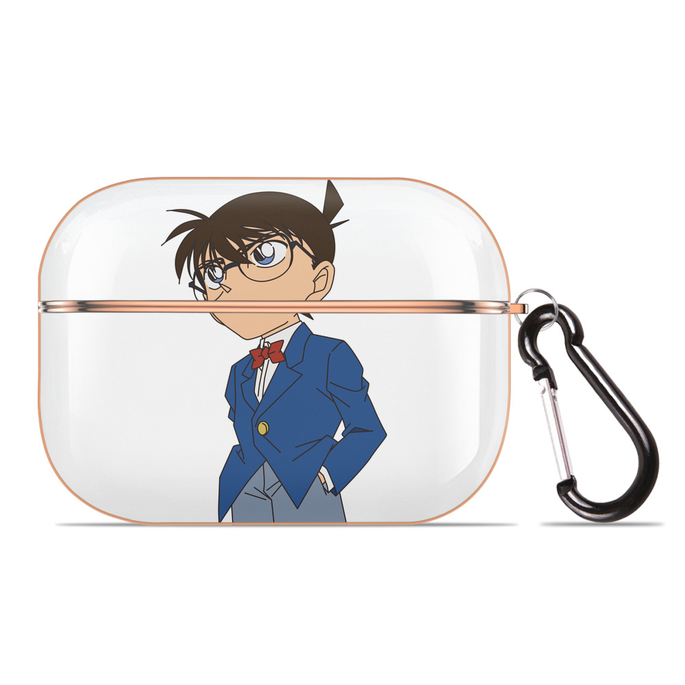 （画像用） 名探偵コナン 江戸川 コナン Detective Conan Conan Edogawa 【AirPods Pro用】ハードシェル保護ケース｜耐衝撃・防指紋・カラビナ付き商品仕様
