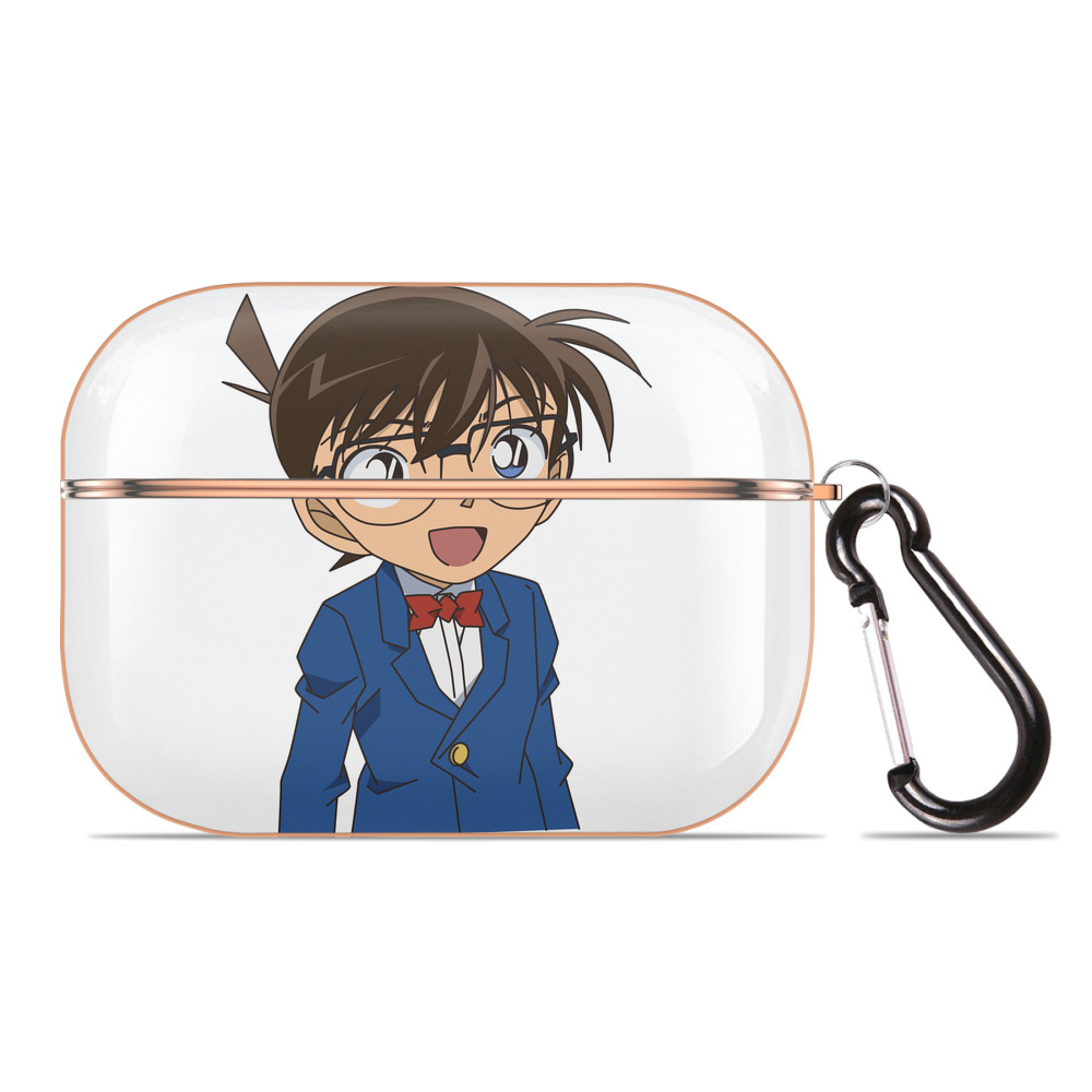 （画像用） 名探偵コナン 江戸川 コナン Detective Conan Conan Edogawa 【AirPods Pro用】ハードシェル保護ケース｜耐衝撃・防指紋・カラビナ付き商品仕様
