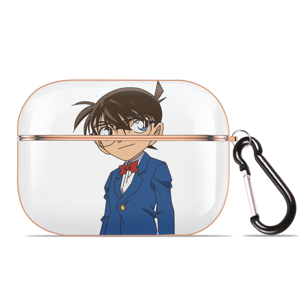（画像用） 名探偵コナン 江戸川 コナン Detective Conan Conan Edogawa 【AirPods Pro用】ハードシェル保護ケース｜耐衝撃・防指紋・カラビナ付き商品仕様