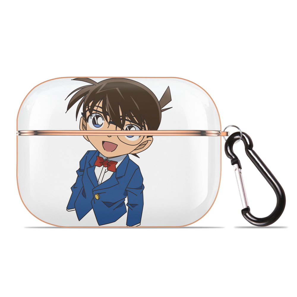（画像用） 名探偵コナン 江戸川 コナン Detective Conan Conan Edogawa 【AirPods Pro用】ハードシェル保護ケース｜耐衝撃・防指紋・カラビナ付き商品仕様