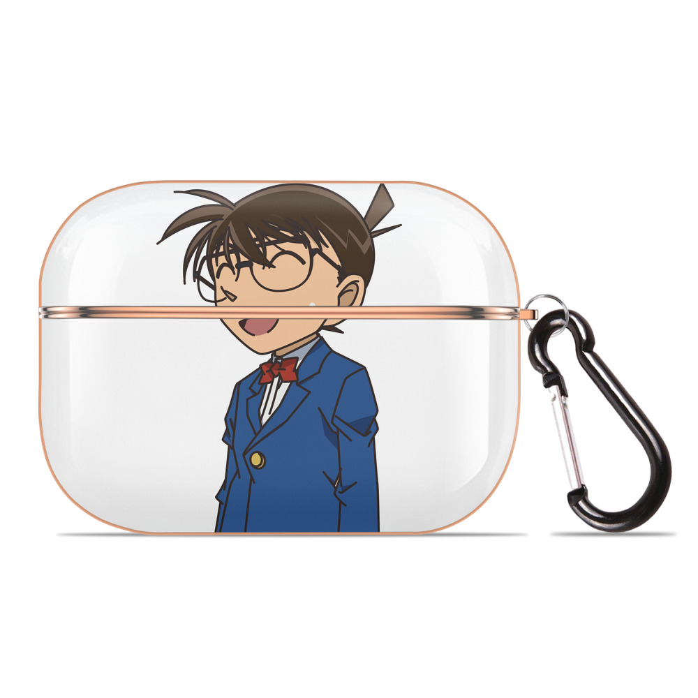 （画像用） 名探偵コナン 江戸川 コナン Detective Conan Conan Edogawa 【AirPods Pro用】ハードシェル保護ケース｜耐衝撃・防指紋・カラビナ付き商品仕様