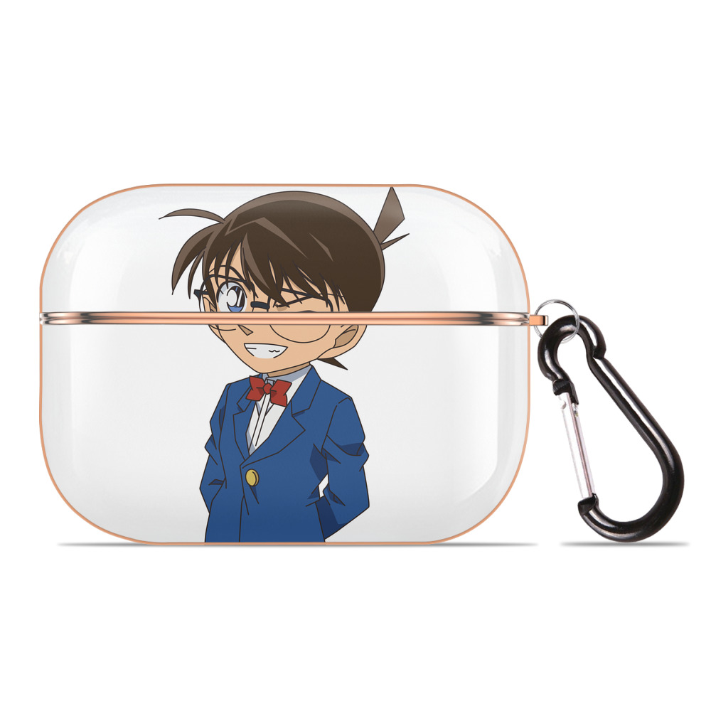 （画像用） 名探偵コナン 江戸川 コナン Detective Conan Conan Edogawa 【AirPods Pro用】ハードシェル保護ケース｜耐衝撃・防指紋・カラビナ付き商品仕様
