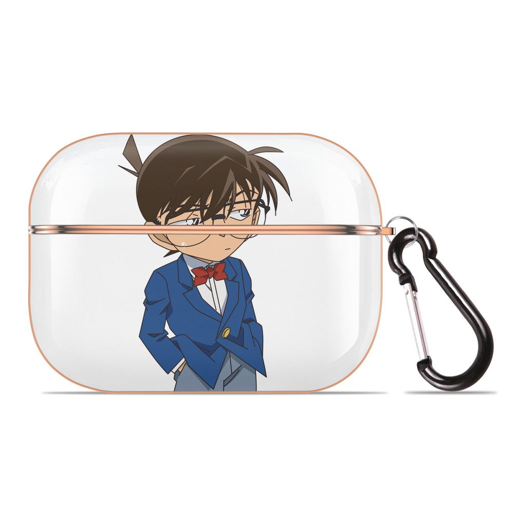 （画像用） 名探偵コナン 江戸川 コナン Detective Conan Conan Edogawa 【AirPods Pro用】ハードシェル保護ケース｜耐衝撃・防指紋・カラビナ付き商品仕様