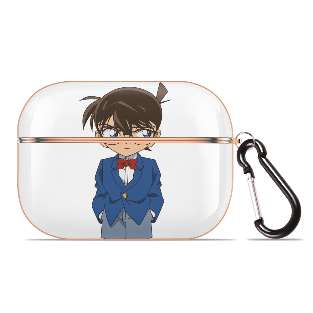 （画像用） 名探偵コナン 江戸川 コナン Detective Conan Conan Edogawa 【AirPods Pro用】ハードシェル保護ケース｜耐衝撃・防指紋・カラビナ付き商品仕様