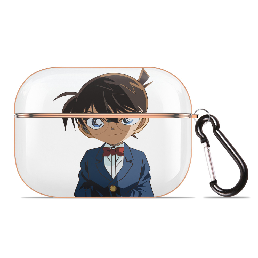（画像用） 名探偵コナン 江戸川 コナン Detective Conan Conan Edogawa 【AirPods Pro用】ハードシェル保護ケース｜耐衝撃・防指紋・カラビナ付き商品仕様