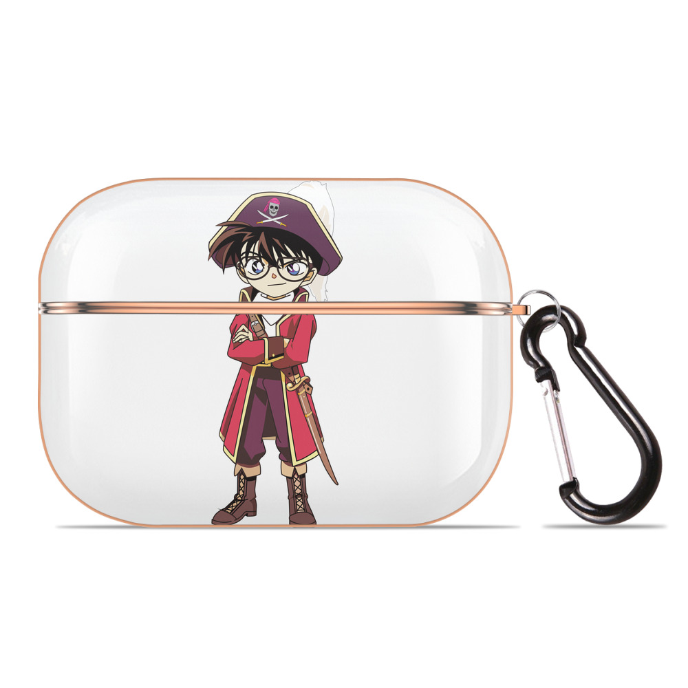 （画像用） 名探偵コナン 江戸川 コナン Detective Conan Conan Edogawa 【AirPods Pro用】ハードシェル保護ケース｜耐衝撃・防指紋・カラビナ付き商品仕様