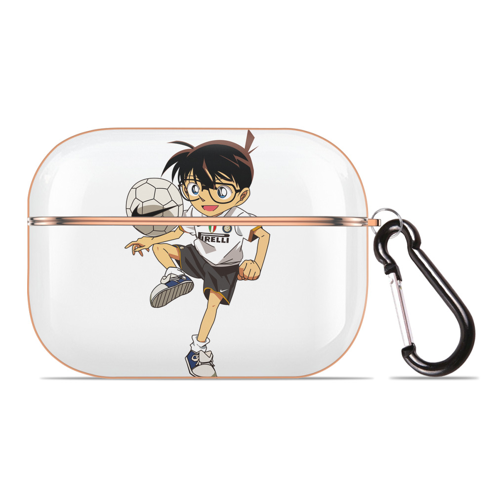 （画像用） 名探偵コナン 江戸川 コナン Detective Conan Conan Edogawa 【AirPods Pro用】ハードシェル保護ケース｜耐衝撃・防指紋・カラビナ付き商品仕様