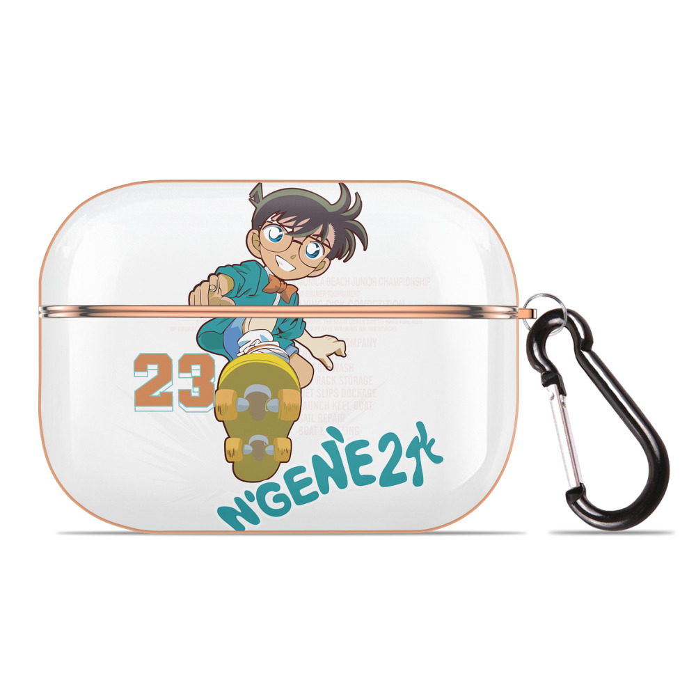 （画像用） 名探偵コナン 江戸川 コナン Detective Conan Conan Edogawa 【AirPods Pro用】ハードシェル保護ケース｜耐衝撃・防指紋・カラビナ付き商品仕様