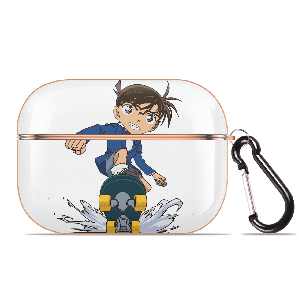 （画像用） 名探偵コナン 江戸川 コナン Detective Conan Conan Edogawa 【AirPods Pro用】ハードシェル保護ケース｜耐衝撃・防指紋・カラビナ付き商品仕様