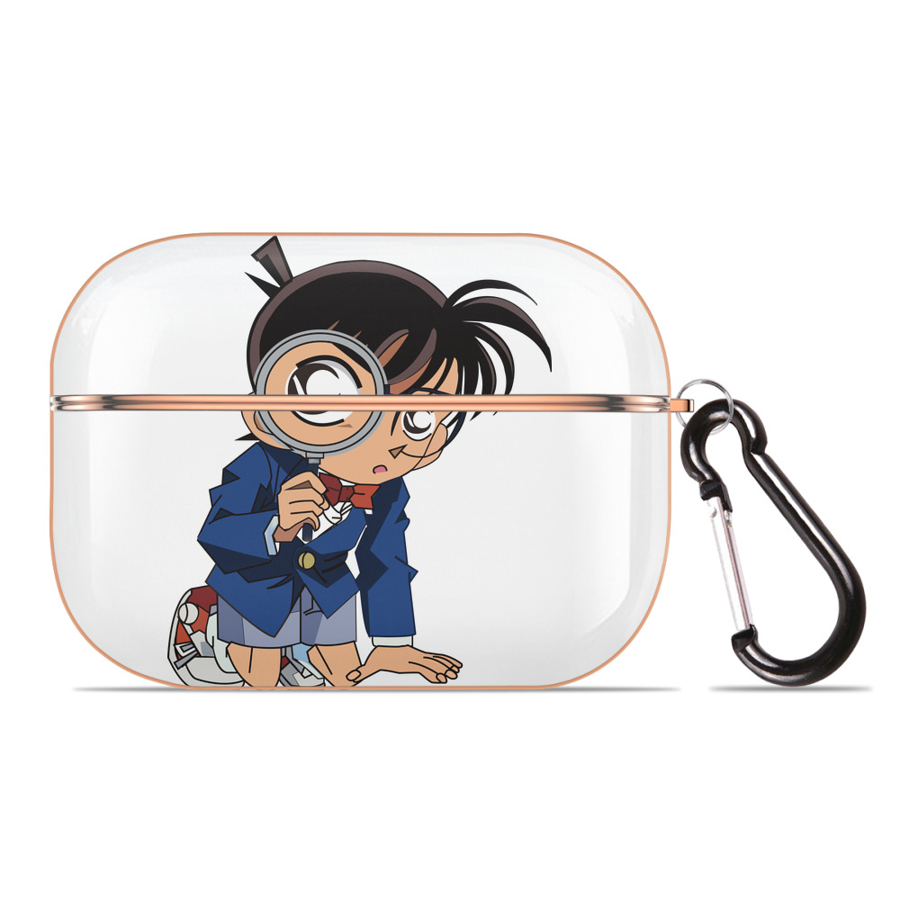 （画像用） 名探偵コナン 江戸川 コナン Detective Conan Conan Edogawa 【AirPods Pro用】ハードシェル保護ケース｜耐衝撃・防指紋・カラビナ付き商品仕様