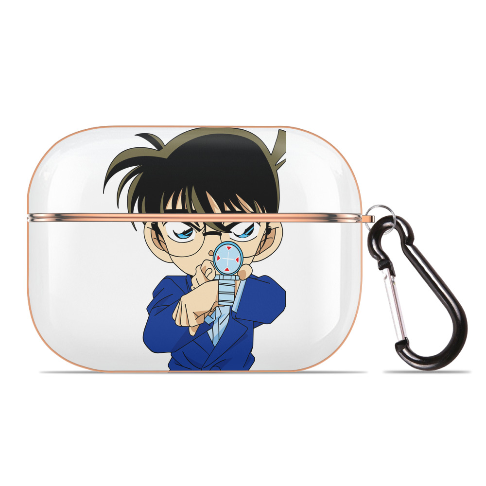 （画像用） 名探偵コナン 江戸川 コナン Detective Conan Conan Edogawa 【AirPods Pro用】ハードシェル保護ケース｜耐衝撃・防指紋・カラビナ付き商品仕様
