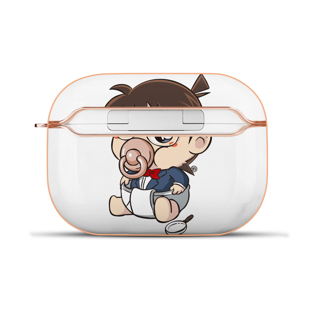 （画像用） 名探偵コナン 江戸川 コナン Detective Conan Conan Edogawa 【AirPods Pro用】ハードシェル保護ケース｜耐衝撃・防指紋・カラビナ付き商品仕様