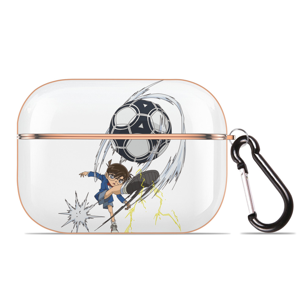 （画像用） 名探偵コナン 江戸川 コナン Detective Conan Conan Edogawa 【AirPods Pro用】ハードシェル保護ケース｜耐衝撃・防指紋・カラビナ付き商品仕様