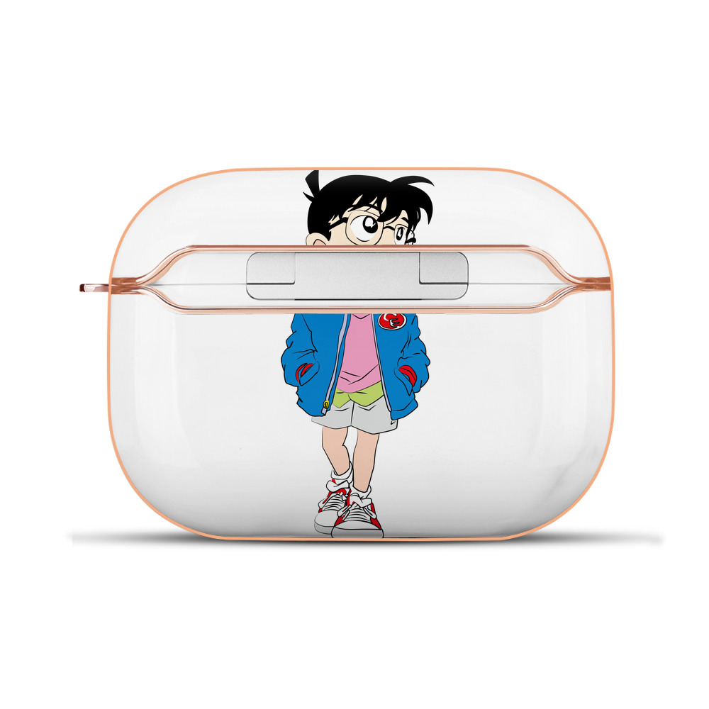 （画像用） 名探偵コナン 江戸川 コナン Detective Conan Conan Edogawa 【AirPods Pro用】ハードシェル保護ケース｜耐衝撃・防指紋・カラビナ付き商品仕様