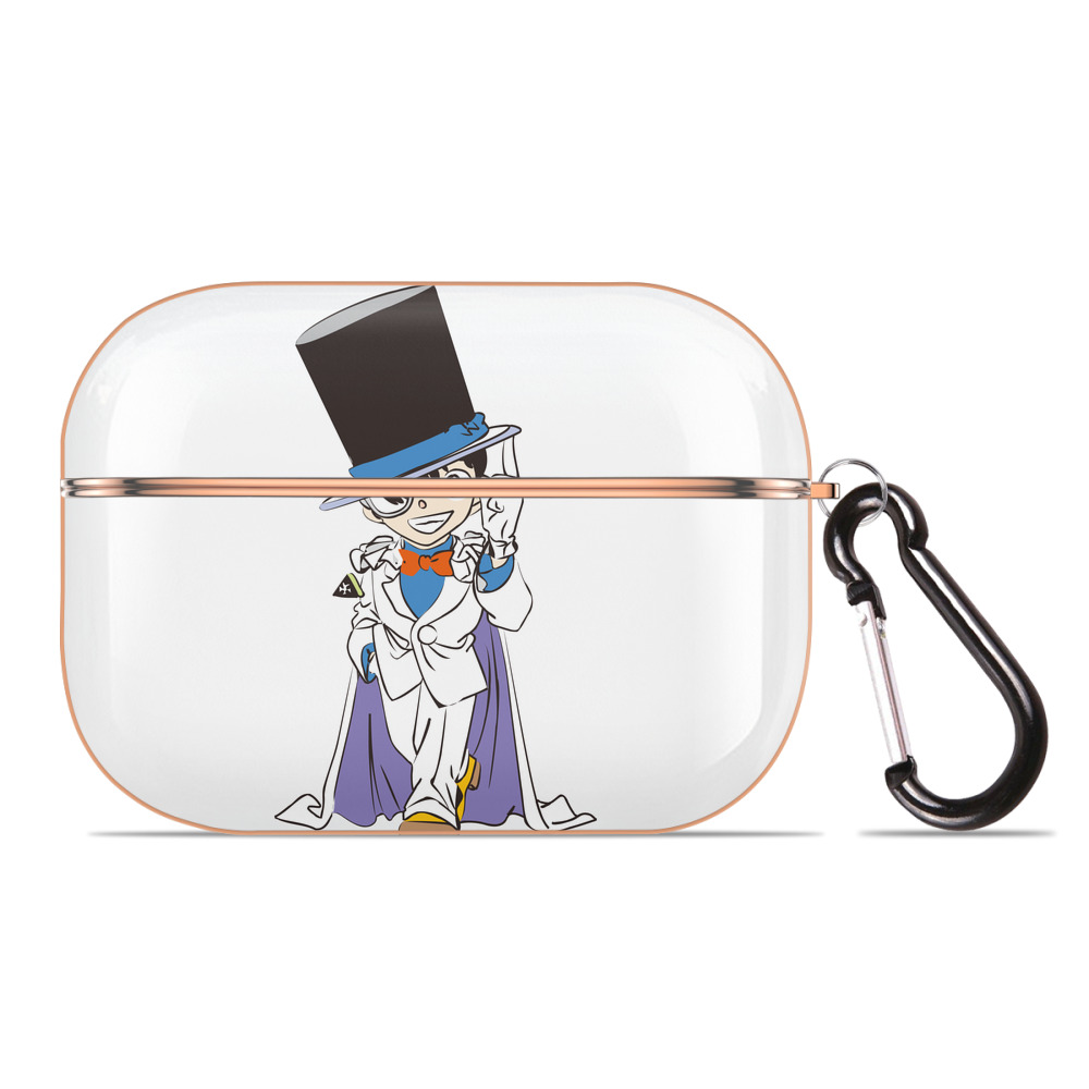 （画像用） 名探偵コナン 江戸川 コナン Detective Conan Conan Edogawa 【AirPods Pro用】ハードシェル保護ケース｜耐衝撃・防指紋・カラビナ付き商品仕様