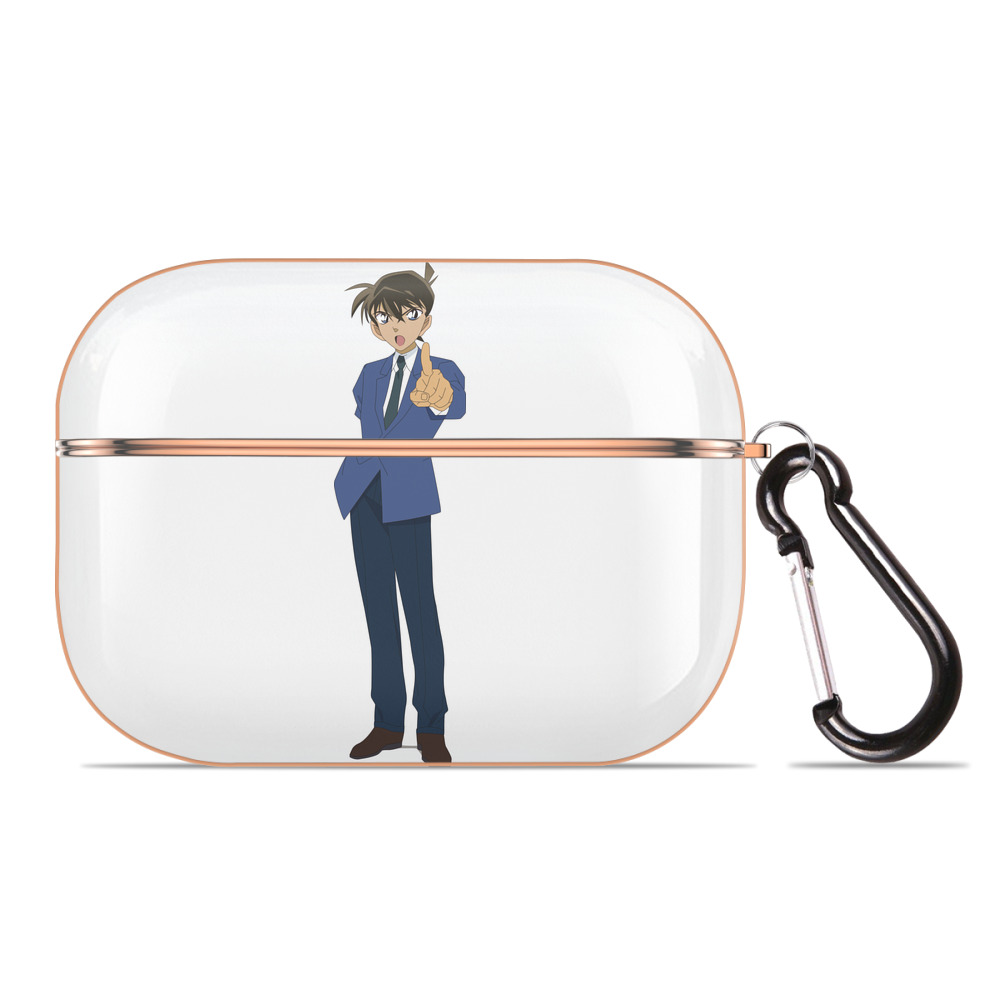 （画像用） 名探偵コナン 江戸川 コナン Detective Conan Conan Edogawa 【AirPods Pro用】ハードシェル保護ケース｜耐衝撃・防指紋・カラビナ付き商品仕様