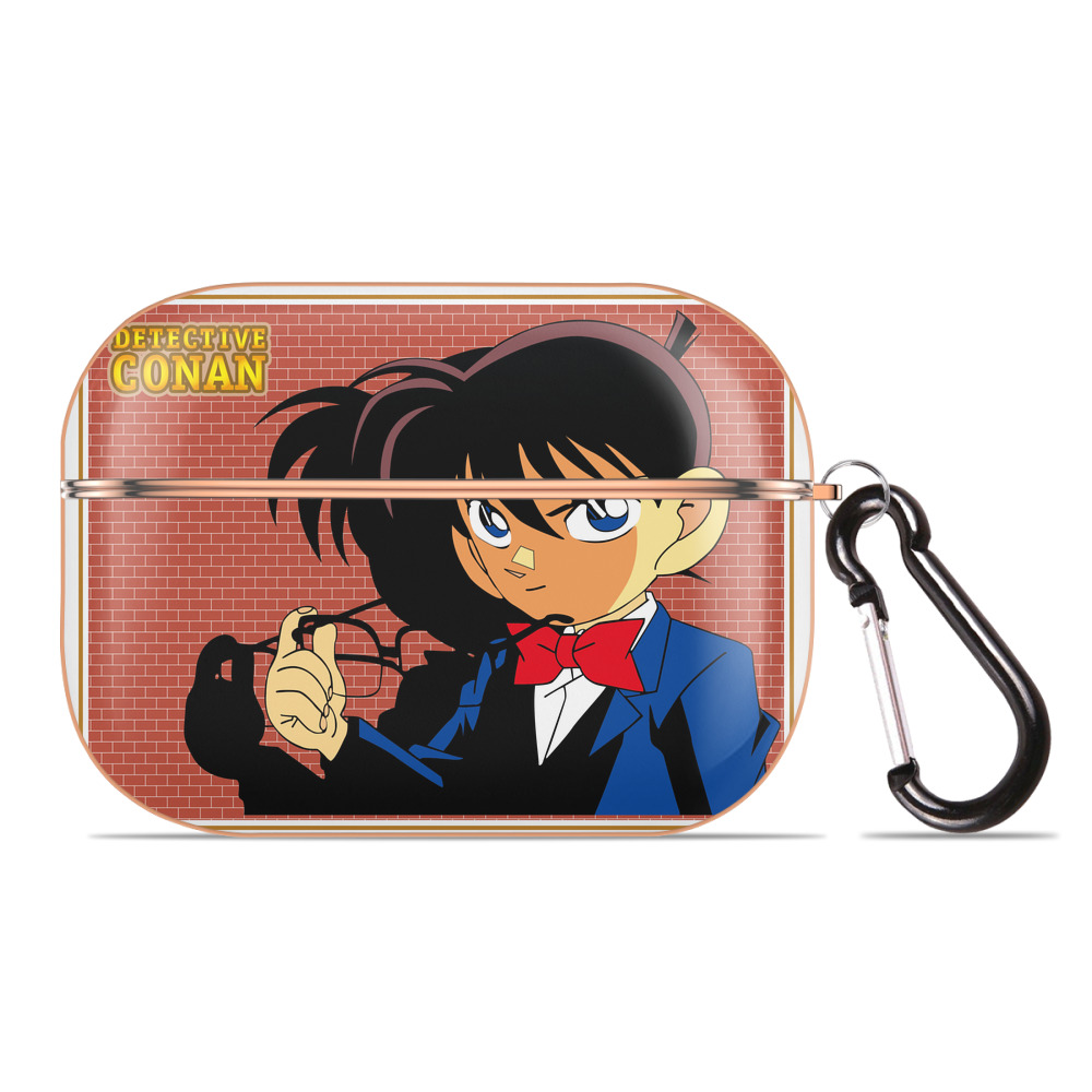 （画像用） 名探偵コナン 江戸川 コナン Detective Conan Conan Edogawa 【AirPods Pro用】ハードシェル保護ケース｜耐衝撃・防指紋・カラビナ付き商品仕様