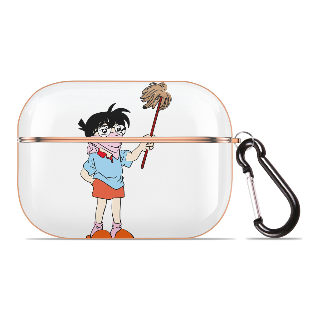 （画像用） 名探偵コナン 江戸川 コナン Detective Conan Conan Edogawa 【AirPods Pro用】ハードシェル保護ケース｜耐衝撃・防指紋・カラビナ付き商品仕様