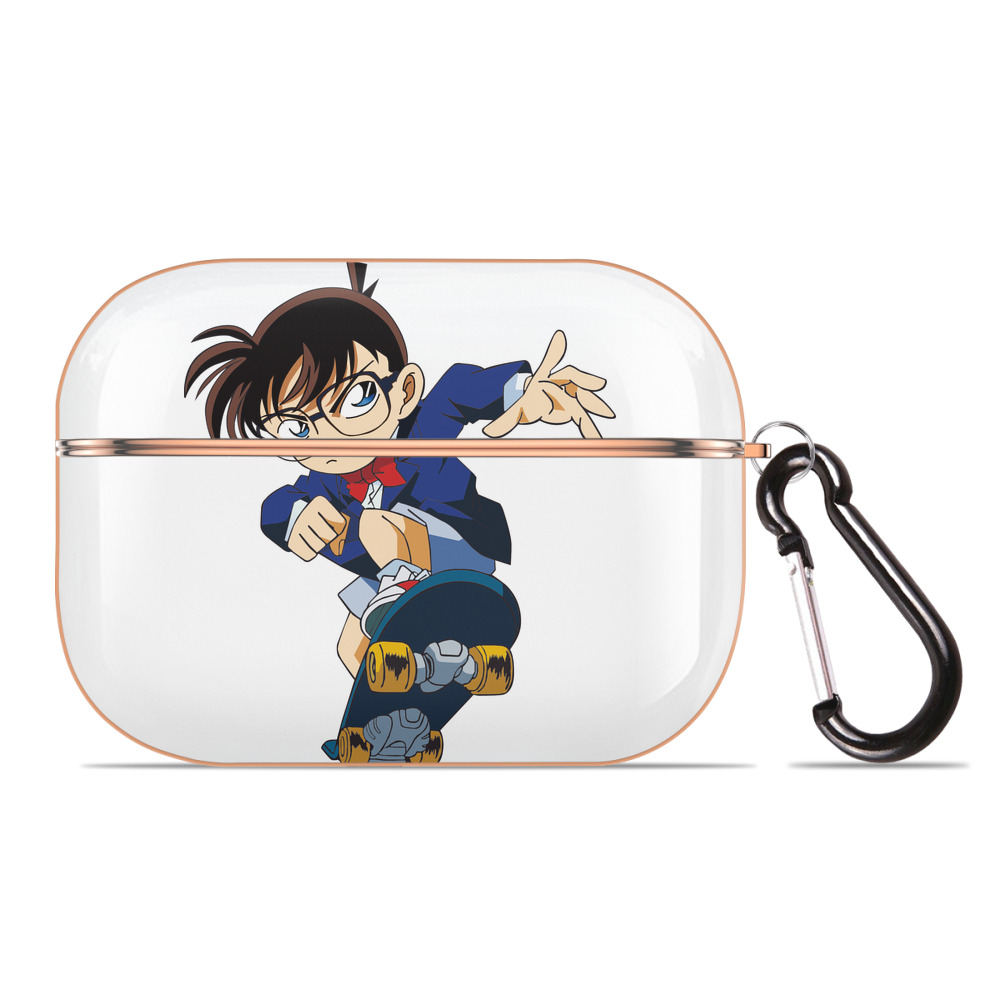 （画像用） 名探偵コナン 江戸川 コナン Detective Conan Conan Edogawa 【AirPods Pro用】ハードシェル保護ケース｜耐衝撃・防指紋・カラビナ付き商品仕様