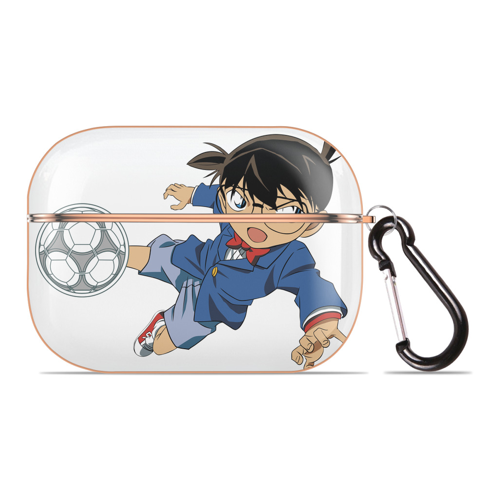 （画像用） 名探偵コナン 江戸川 コナン Detective Conan Conan Edogawa 【AirPods Pro用】ハードシェル保護ケース｜耐衝撃・防指紋・カラビナ付き商品仕様