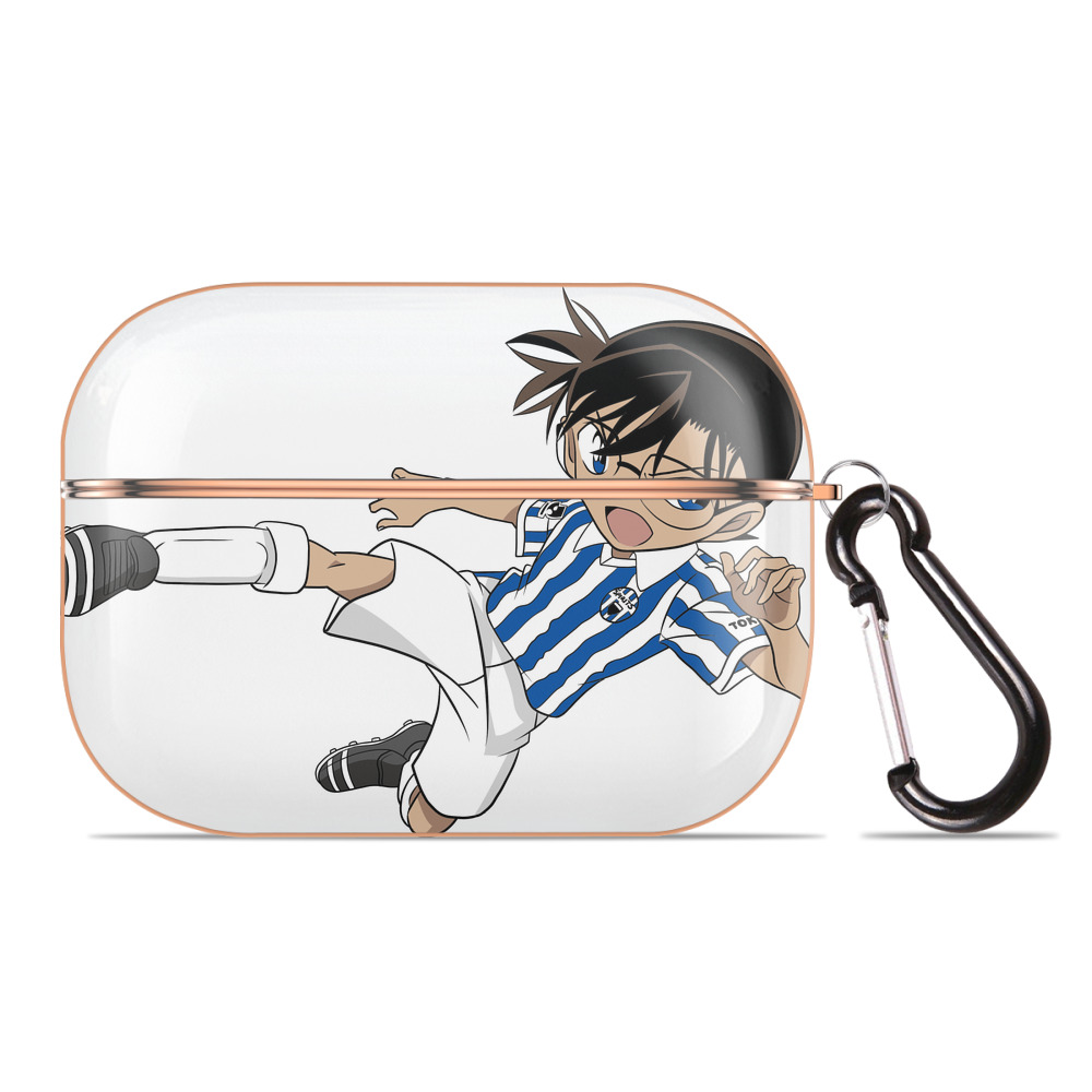 （画像用） 名探偵コナン 江戸川 コナン Detective Conan Conan Edogawa 【AirPods Pro用】ハードシェル保護ケース｜耐衝撃・防指紋・カラビナ付き商品仕様