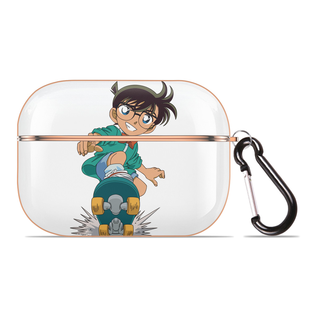 （画像用） 名探偵コナン 江戸川 コナン Detective Conan Conan Edogawa 【AirPods Pro用】ハードシェル保護ケース｜耐衝撃・防指紋・カラビナ付き商品仕様