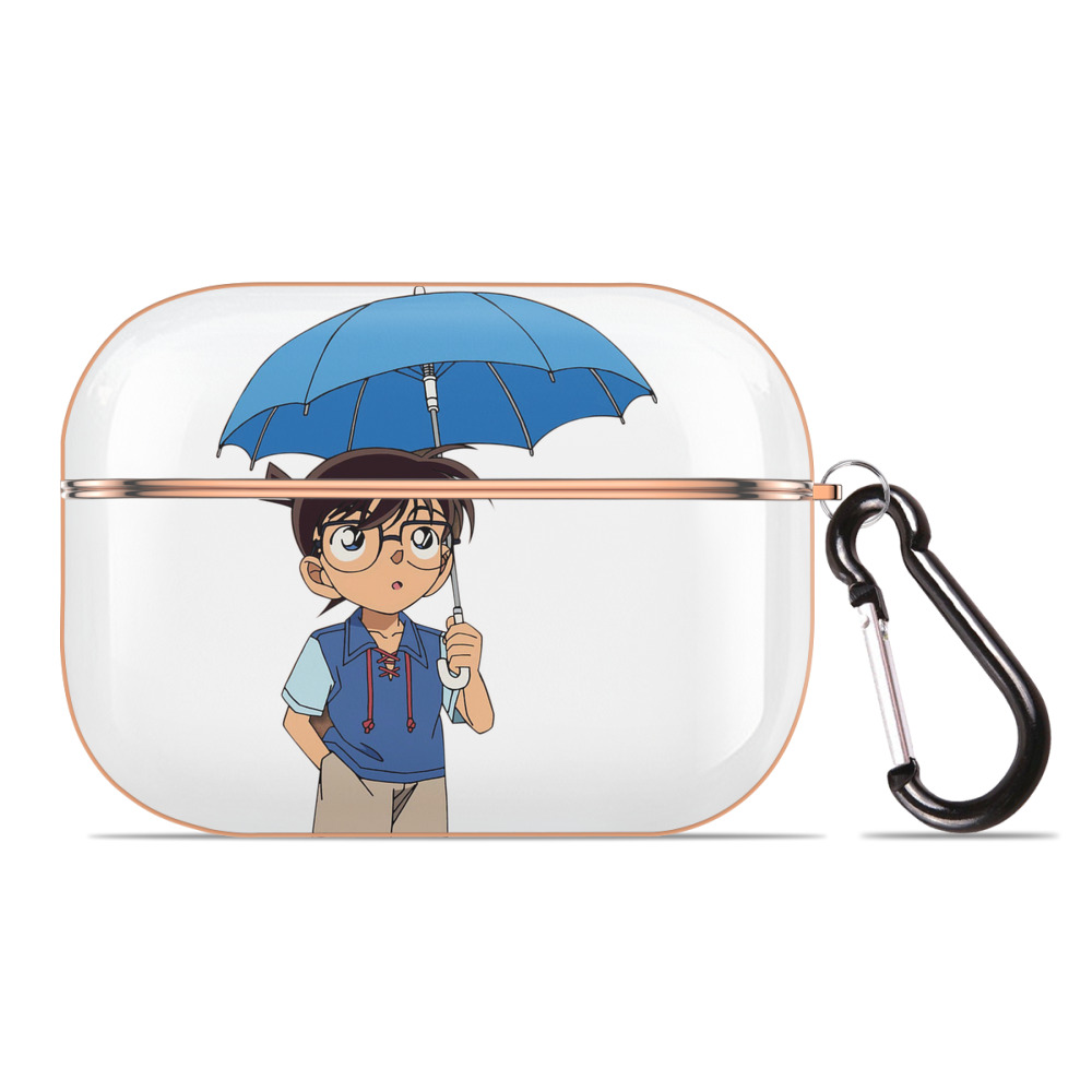 （画像用） 名探偵コナン 江戸川 コナン Detective Conan Conan Edogawa 【AirPods Pro用】ハードシェル保護ケース｜耐衝撃・防指紋・カラビナ付き商品仕様