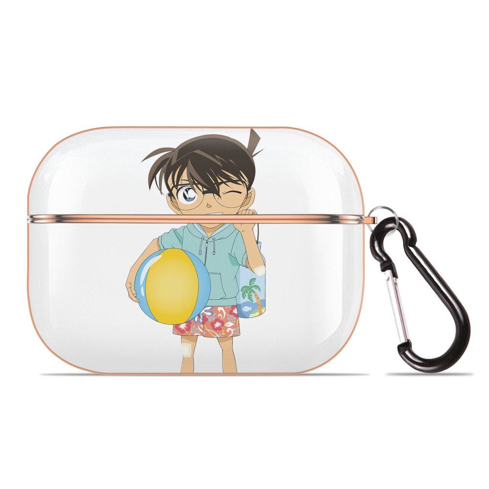 （画像用） 名探偵コナン 江戸川 コナン Detective Conan Conan Edogawa 【AirPods Pro用】ハードシェル保護ケース｜耐衝撃・防指紋・カラビナ付き商品仕様
